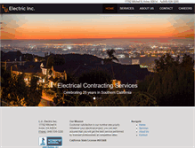 Tablet Screenshot of luelectricinc.com